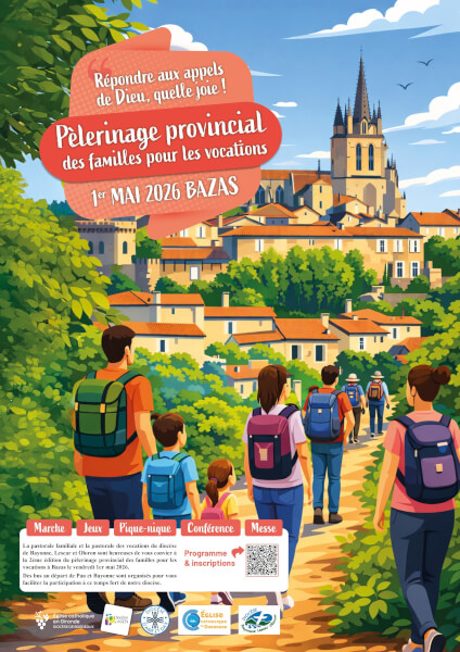 1er mai : Pèlerinage provincial 2026 des familles pour les vocations