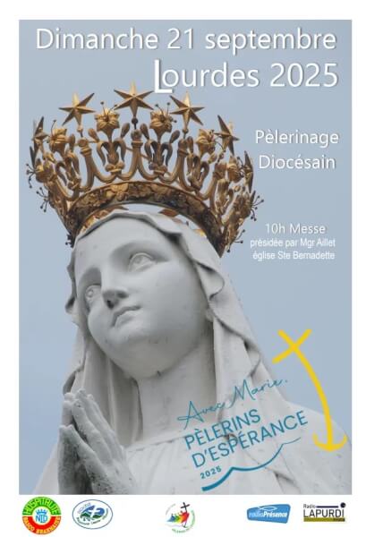 Du 19 au 22 septembre : pèlerinage de l’HBB à Lourdes