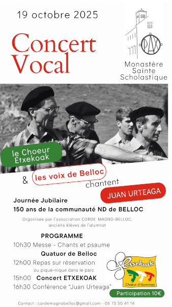 Dimanche 19 octobre : Journée jubilaire à Belloc