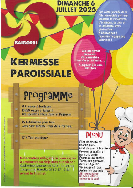 Kermesse de Baigorri le dimanche 6 juillet